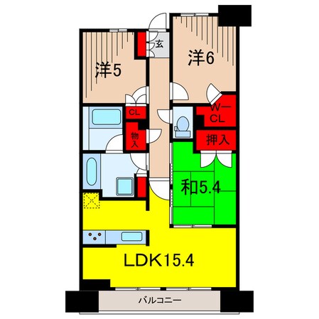 プラウドシティ金町ガーデンの物件間取画像